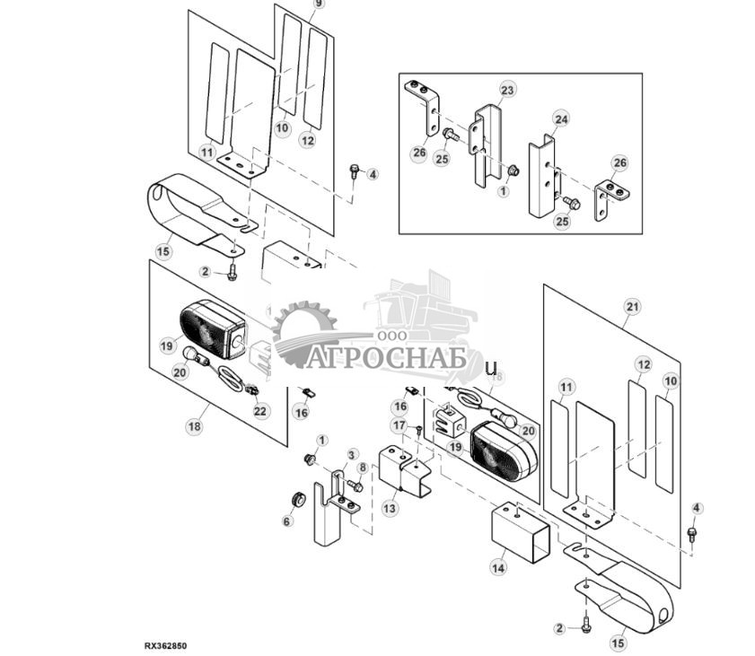 Габаритные фонари с проставкой моста 120 дюймов, для пропашных культур (для Северной Америки) - ST914620 398.jpg